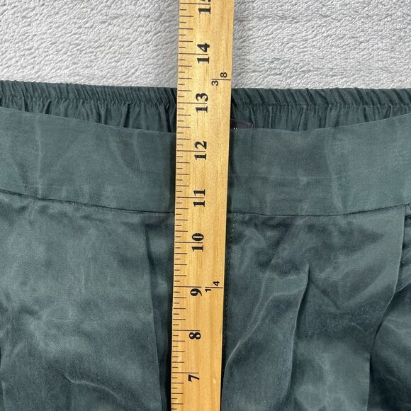 Massimo Dutti Dress Pants Womens 12 Black Cotton Pleated Front Formal High Rise - Picture 16 of 16